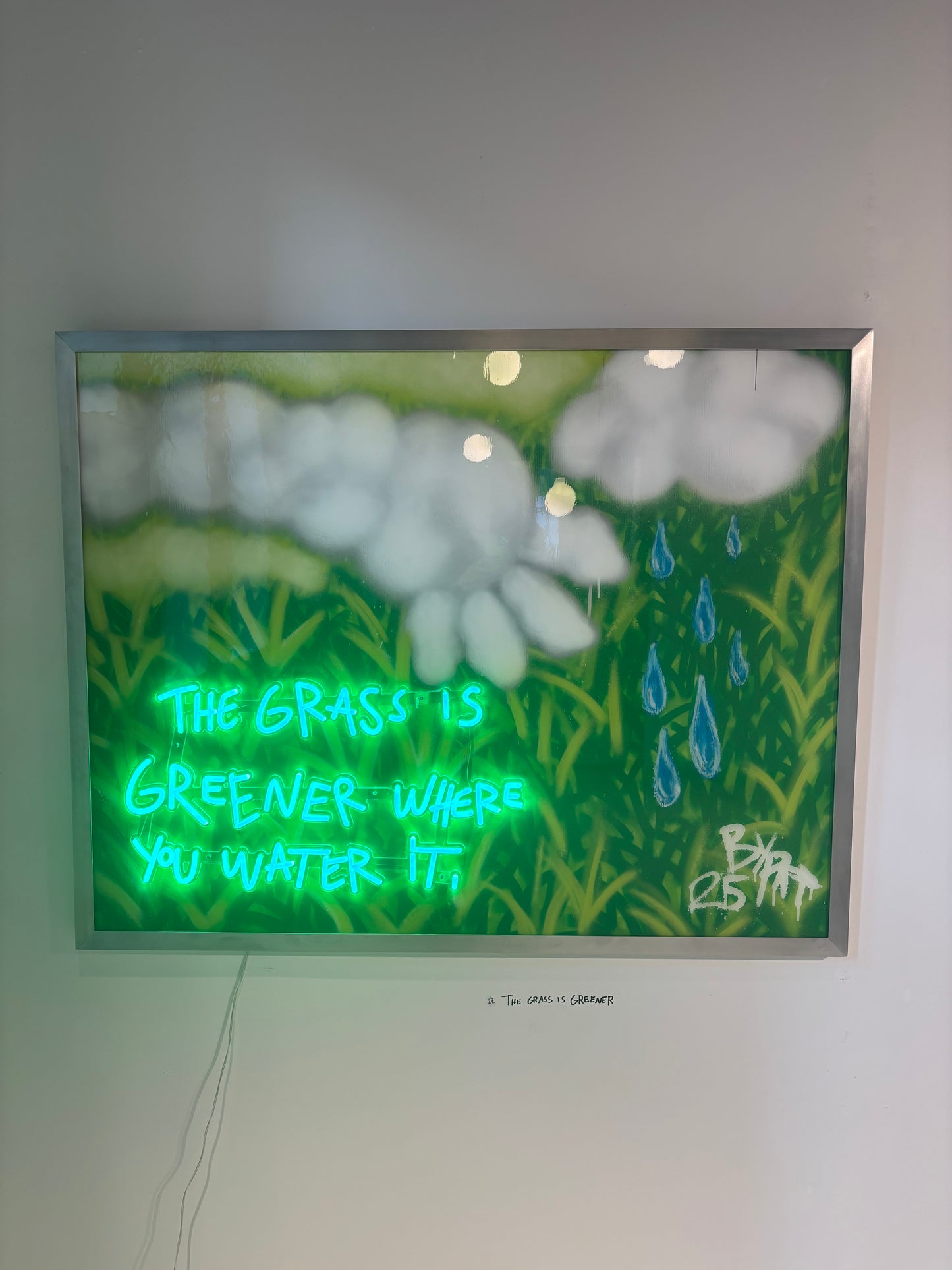 «THE GRASS IS GREENER» Original 125x95cm