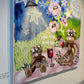 «Do you wanna drink wine in the moonlight» Original 150x150cm